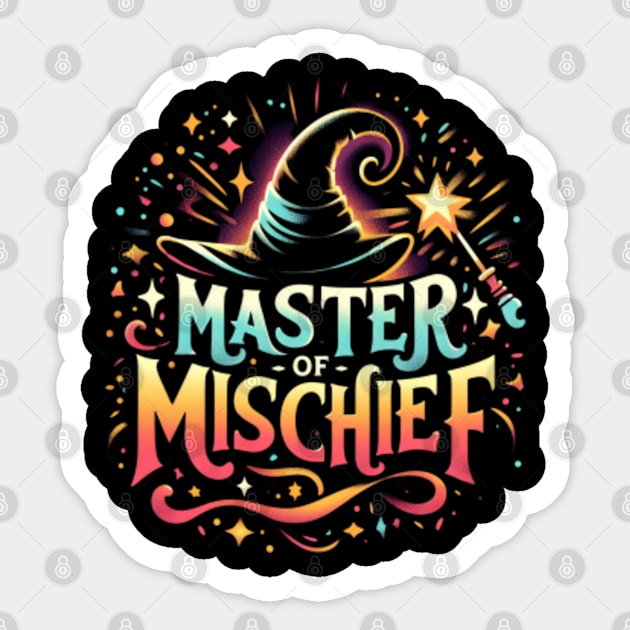 Master of Mischief - Wizard Hat - Fantasy Sticker by Fenay-Designs